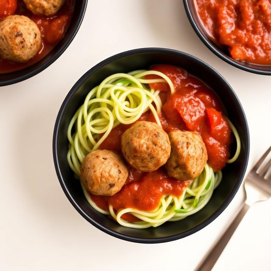 Turkey Meatballs & Courgetti